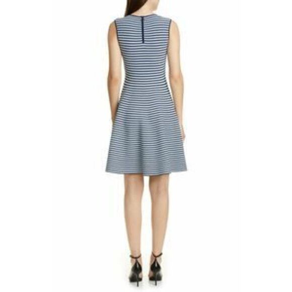 Akris Punto Stripe Fit & Flare Sweater Dress - Picture 2 of 16